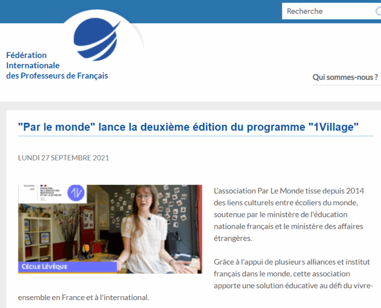 Image de l'article Fédération Internationale des Professeurs de Français